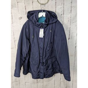 Catherine's 3 in 1 Anorak with Puffer Jacket Plus size‎ 3X Navy Teal NWT